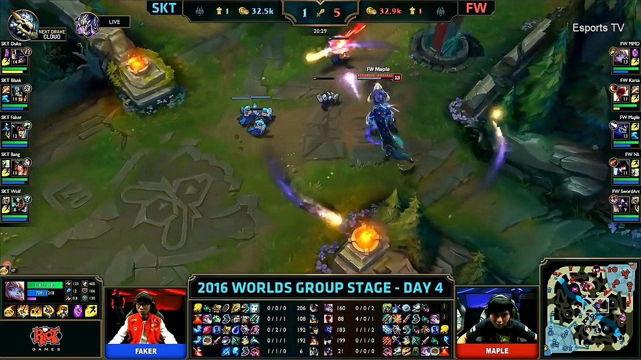 SKT vs FW (Bo1) - LOL World Championship 2016 Day 4 - SKT T1 vs FW - SKT T1 vs Flash Wolves_66