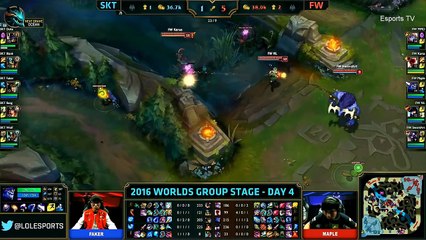 SKT vs FW (Bo1) - LOL World Championship 2016 Day 4 - SKT T1 vs FW - SKT T1 vs Flash Wolves_71