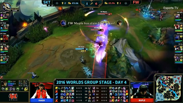 SKT vs FW (Bo1) - LOL World Championship 2016 Day 4 - SKT T1 vs FW - SKT T1 vs Flash Wolves_79