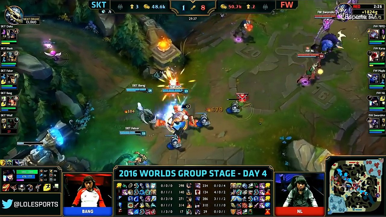 SKT vs FW (Bo1) - LOL World Championship 2016 Day 4 - SKT T1 vs FW - SKT T1 vs Flash Wolves_82