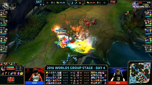 SKT vs FW (Bo1) - LOL World Championship 2016 Day 4 - SKT T1 vs FW - SKT T1 vs Flash Wolves_88