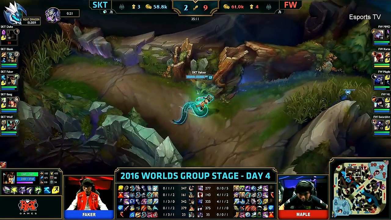 SKT vs FW (Bo1) - LOL World Championship 2016 Day 4 - SKT T1 vs FW - SKT T1 vs Flash Wolves_92