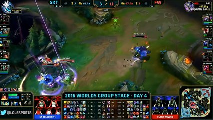 SKT vs FW (Bo1) - LOL World Championship 2016 Day 4 - SKT T1 vs FW - SKT T1 vs Flash Wolves_95