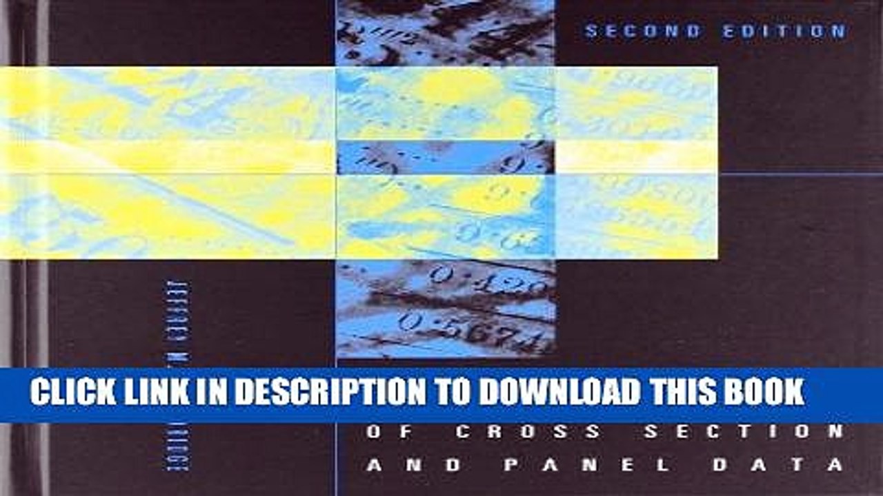 [PDF] Econometric Analysis of Cross Section and Panel Data (MIT Press) Full Online