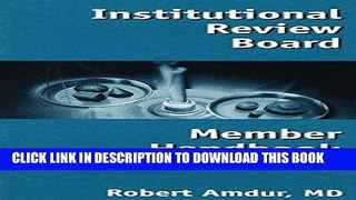 [PDF] Institutional Review Board Member Handbook Full Online