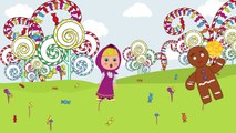 Masha and Dora in The Candyland Finger Family Nursery Rhymes
