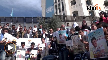 Pemuda Palestin bantah Israel penjarakan kanak-kanak