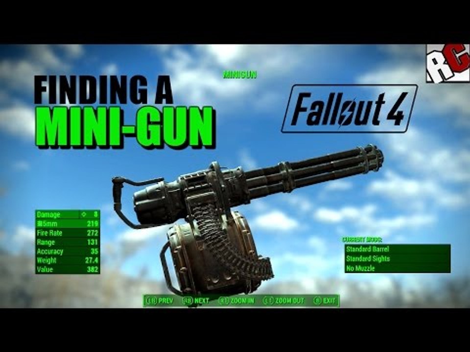 Fallout 4 - Finding the Mini-Gun Early (Mini Gun Location - Best Weapons in Fallout 4 Guide