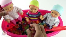 ORBEEZ BATH 3 BABY DOLLS!! Baby Dolls Bath Time with MILLION ORBEEZ!! ORBEEZ BATH EXPLOSION!!