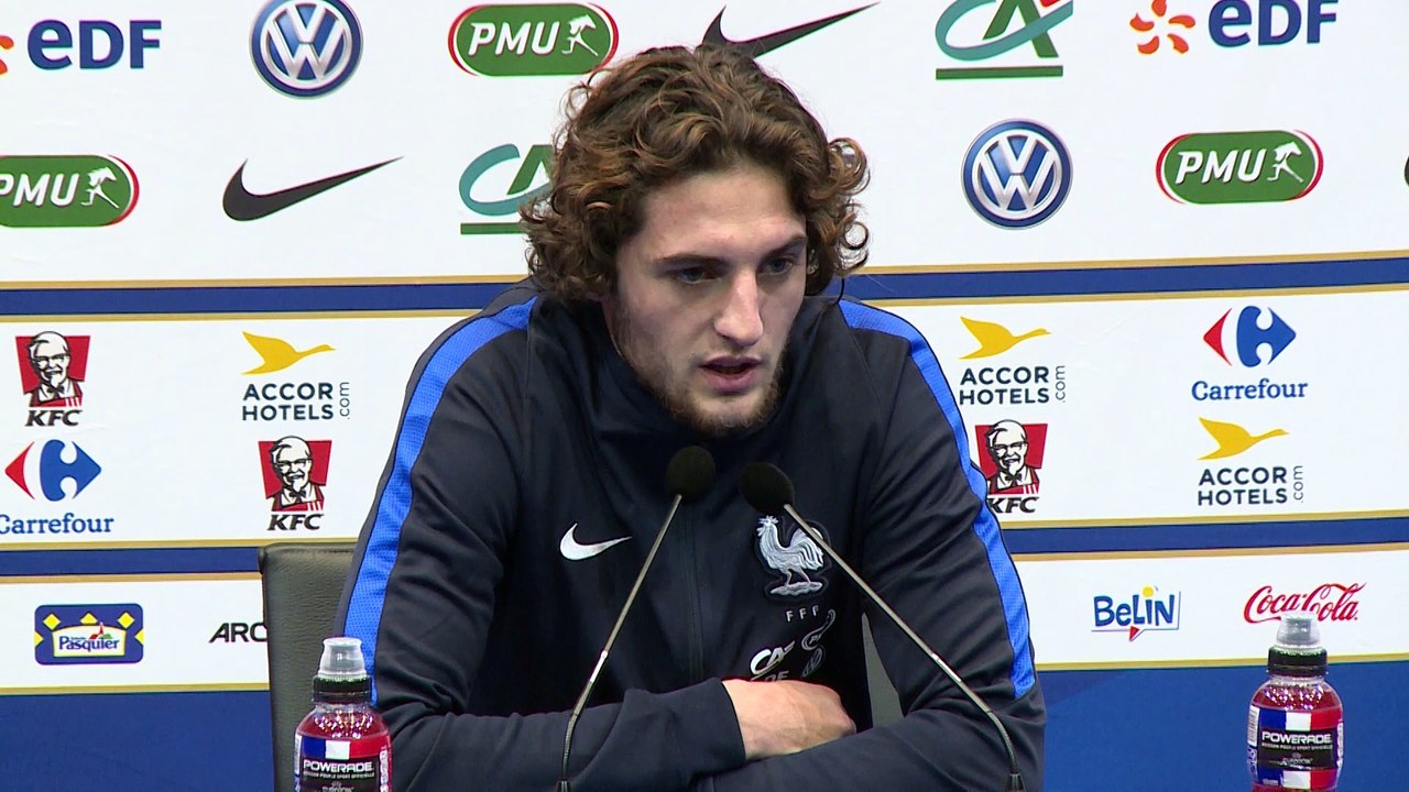Qualifs CM 2018 - Bleus: conférence de presse de Adrien Rabiot
