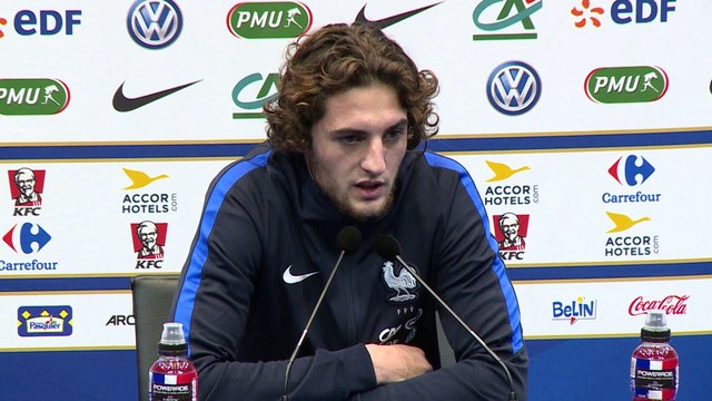 Qualifs CM 2018 - Bleus: conférence de presse de Adrien Rabiot