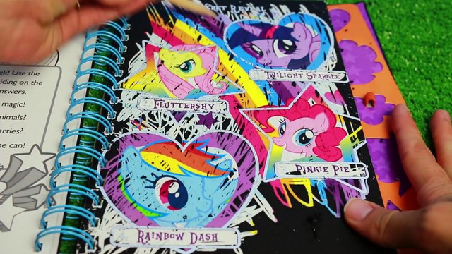 My Little Pony Magic Art Scratchers Kit Scratch Art MLP Princess Twilight Sparkle Rainbow Dash
