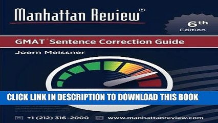 [PDF] Manhattan Review GMAT Sentence Correction Guide [6th Edition]: Turbocharge Your Prep Popular
