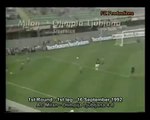 16.09.1992 - 1992-1993 UEFA Champions League 1st Round 1st Leg AC Milan 4-0 NK Olimpija Ljubljana