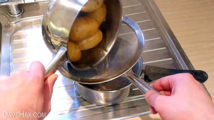 Super Quick Potato Peeling! - Life Hack