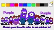 Minions in different colors - Learn colors for children & Baby Toddlers - Advanced [INTERACTIVE]