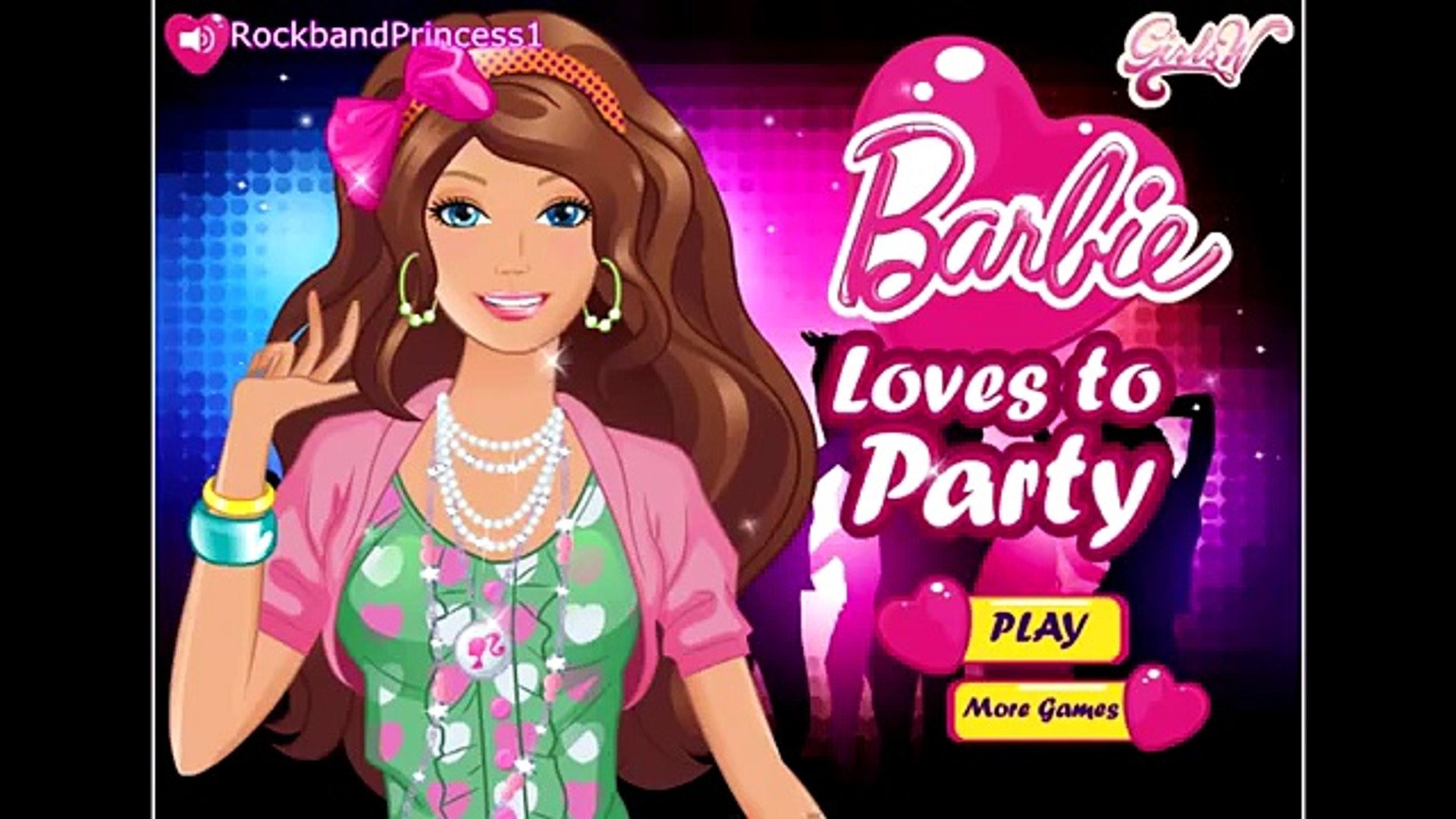 Barbie Games Barbie Loves To Party Dress Up Game Free Games For