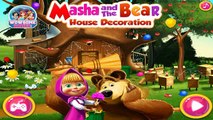 Masha and The Bear House Decoration - masha and the bear cleaning games - children games