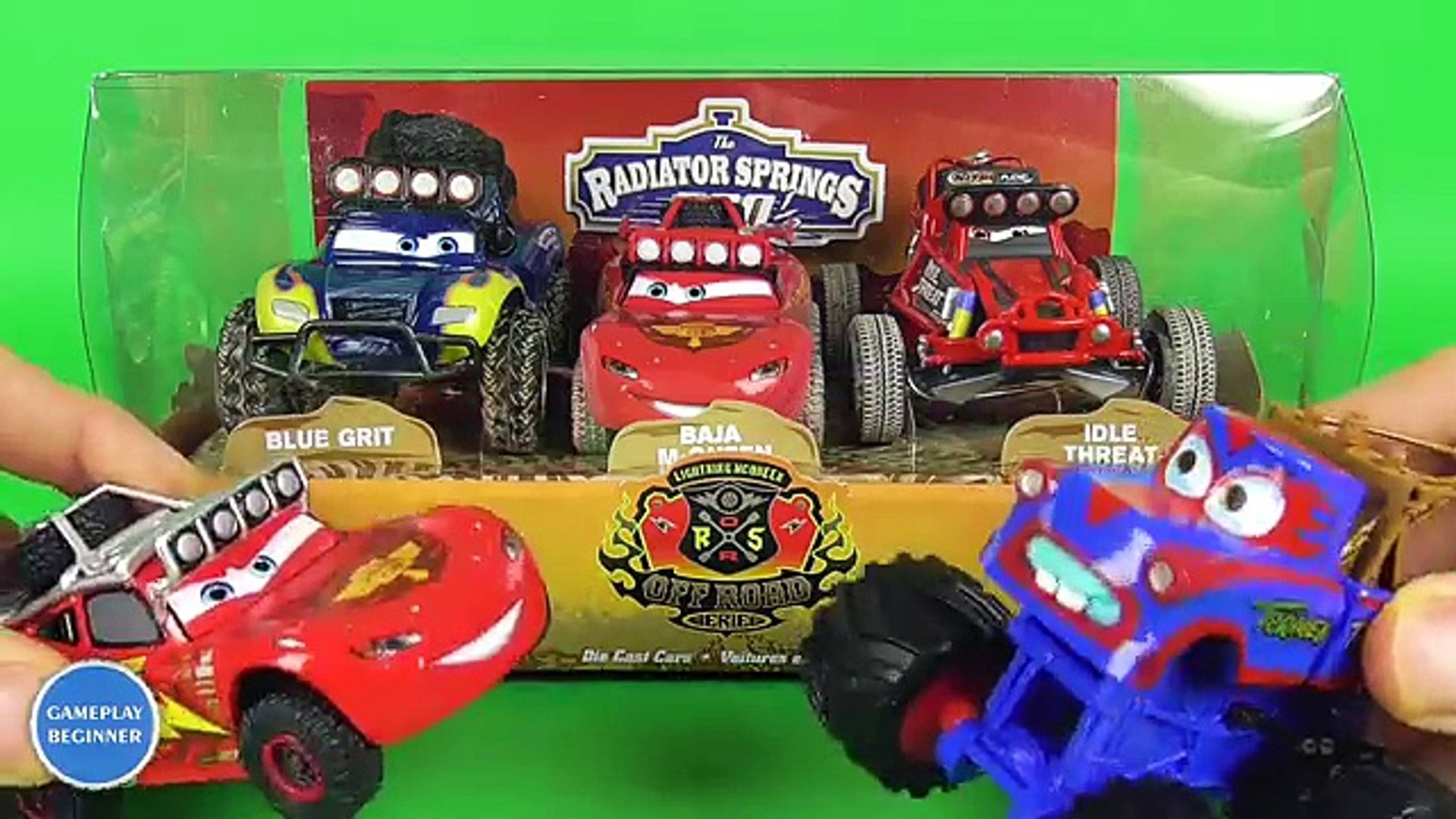 disney deluxe monster truck mater figure set