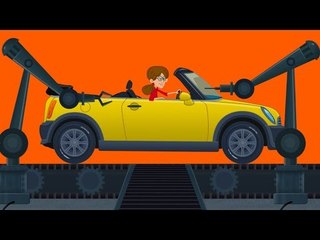 Car Garage | Cars for Kids | Robots for Children's