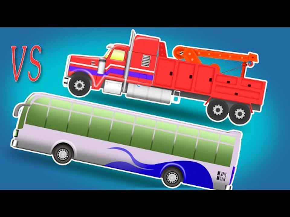 Tow Truck VS Bus | Kids Transport | Videos for Childrens