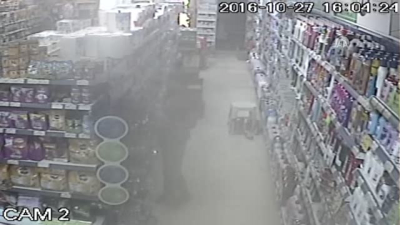 Marketten Mama Hırsızlığı Güvenlik Kamerasında
