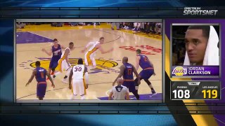 Access Lakers SportsNet: Jordan Clarkson Post Game Sound 11-6-16