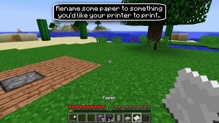 ✔ Minecraft: How to make a Working Printer