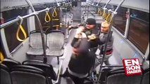 Otobüs şoförüne demir çubuklu saldırı
