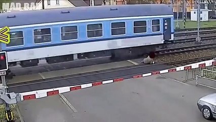 People Almost Getting Hit by a Train Compilation [new]