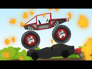 Monster Truck | Stunts and Actions | Game Play | Videos for Kids