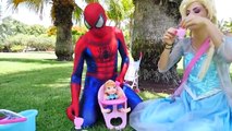 Elsa Frozen & Spiderman Bebê com tombadilho Princesa Anna Joker Super Joker herói na vida real