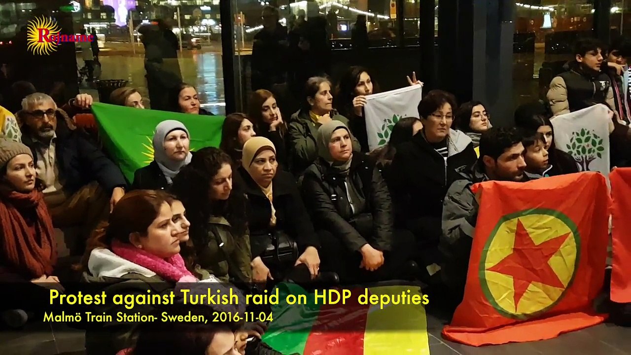 Malmö C Protesting Turkish attacks on HDP- 2016 11 04