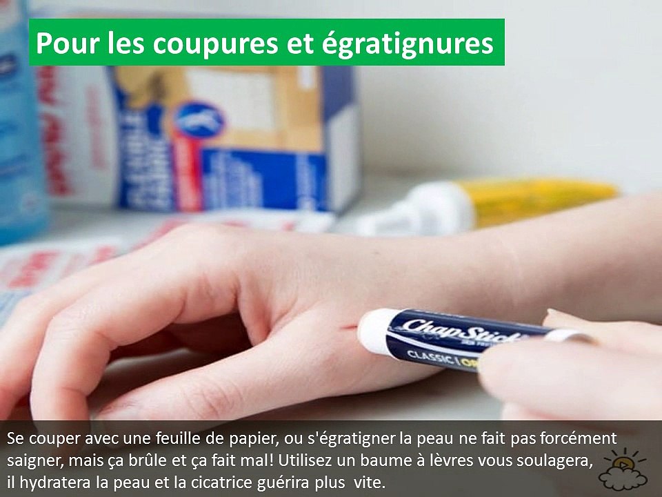 Voici 8 surprenantes façons d'utiliser un baume à lèvres que vous ne connaissez probablement pas!