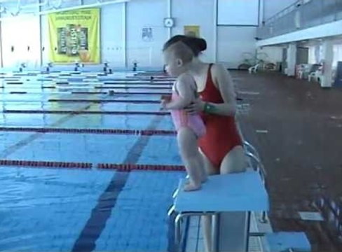 Baby Swimming (1 month old swimming)