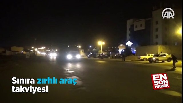 Sınıra sevk edilen zırhlı araçlar Silopi'ye ulaştı