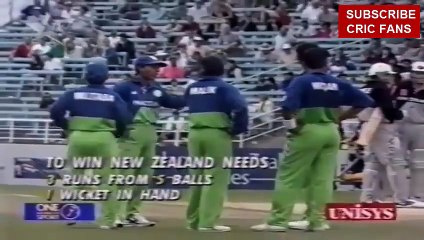 Waqar Younis match winning last over against New Zealand - cricketfans