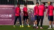 FC Barcelona training session: first session without internationals