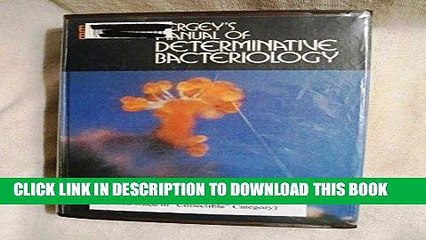 [PDF] Epub Bergey s Manual of Determinative Bacteriology. Eighth Edition Full Download