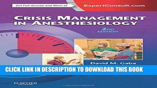 [PDF] Mobi Crisis Management in Anesthesiology, 2e Full Online