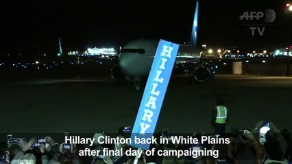 Clinton back in White Plains after final day campaigning
