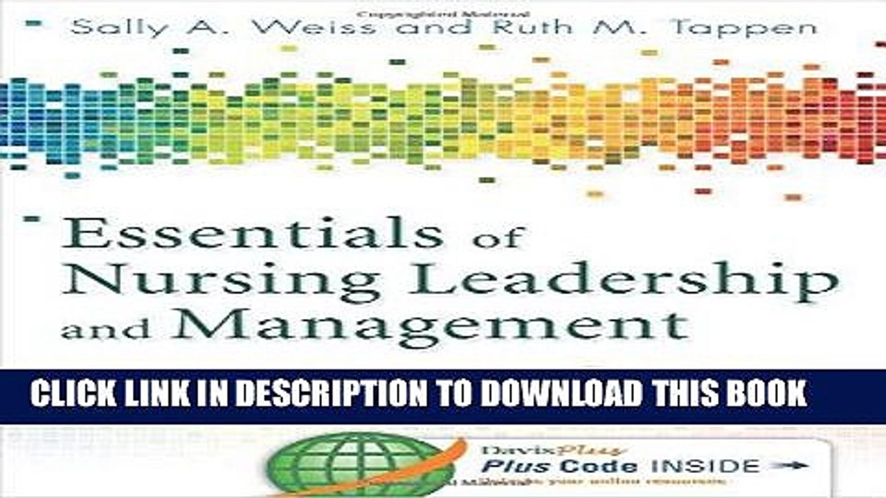 [PDF] Epub Essentials of Nursing Leadership   Management (Whitehead, Essentials of Nursing