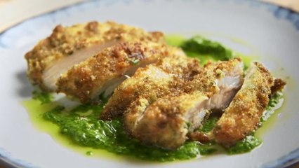 This Pesto Fried Chicken Only Uses 3 Ingredients