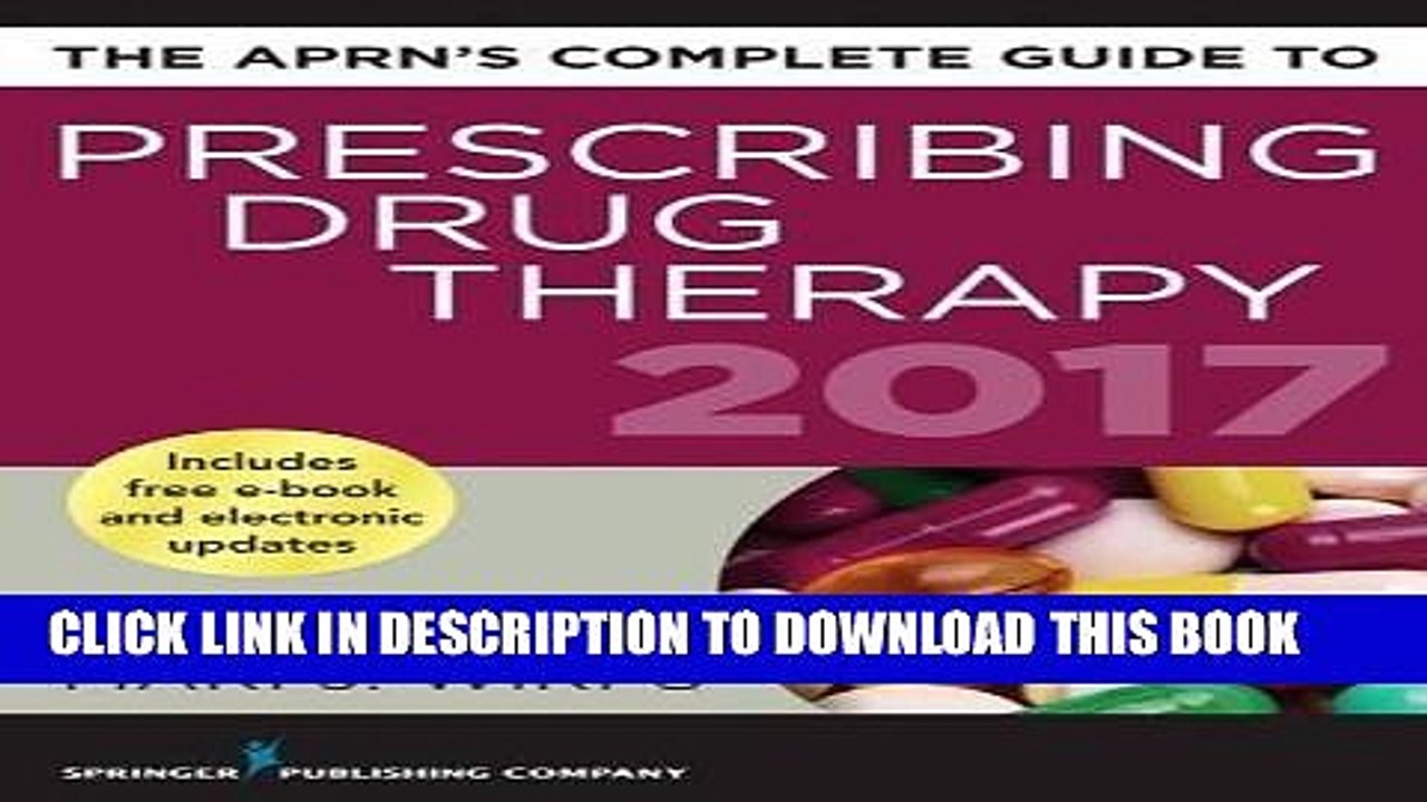 [PDF] Epub The APRN s Complete Guide to Prescribing Drug Therapy 2017 Full Download