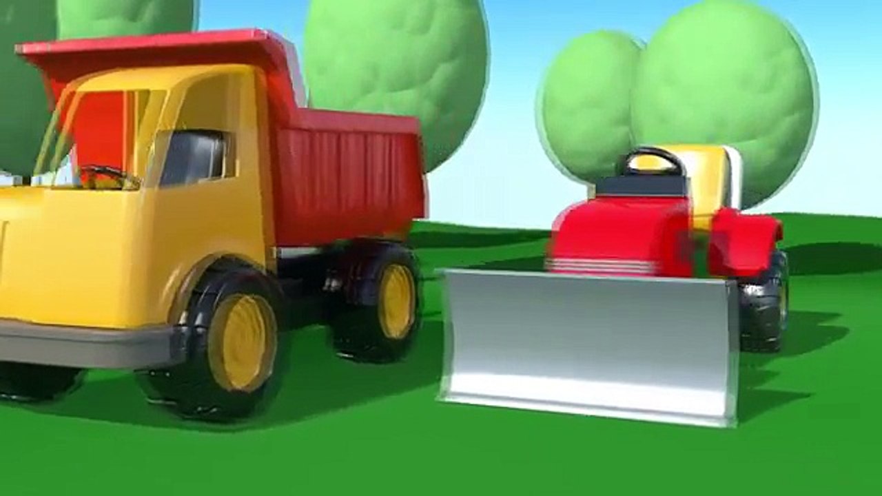 A la Plaine de Jeux: Un tracteur. Dessin animé pour les enfants