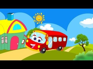 Wheels on the bus | Wheels on the bus go round and round | Nursery Rhyme