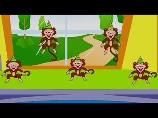 Five Little Monkeys | Nursery Rhymes From Oh My Genius