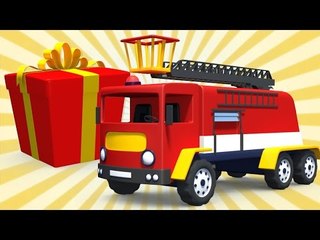 Gift Box Fire Truck | Surprise Eggs Toy Unboxing For Kids