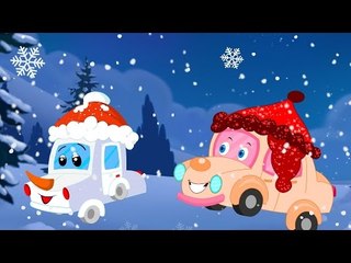 Little Snow Flake | Winter Song For Kids | Kids Car Cartoons