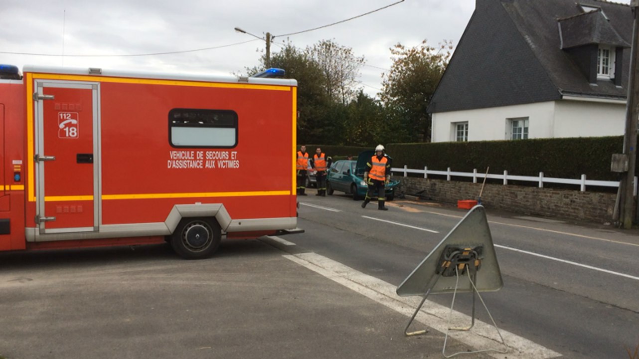 Quimperlé : accident rue de Trélivalaire